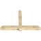 Ekena Millwork Eugene Rough Sawn Timber Gable Bracket, Douglas Fir, 72"W x 48"H x 6"D x 6"F, 16/12 Pitch GBW072X48X0606EUG00RDF - alternate 4